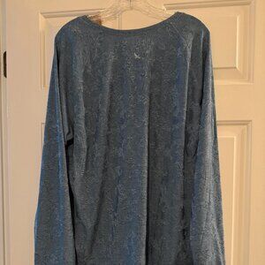 Eddie Bauer Resolution Textured Long Sleeve Tee size 2X UPF 50 NWT